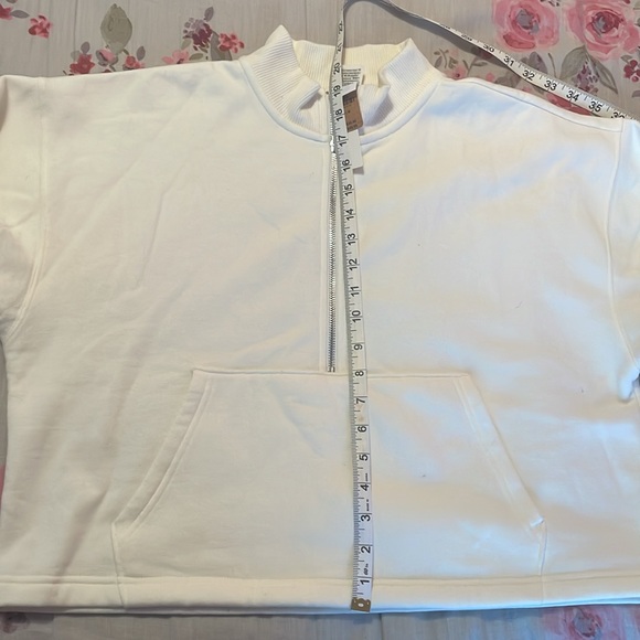 Cream Half-Zip Sweatshirt from Victoria’s Secret - Picture 4 of 4